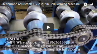 Automatic Adjustable C / Z Purlin Roll Forming Machine